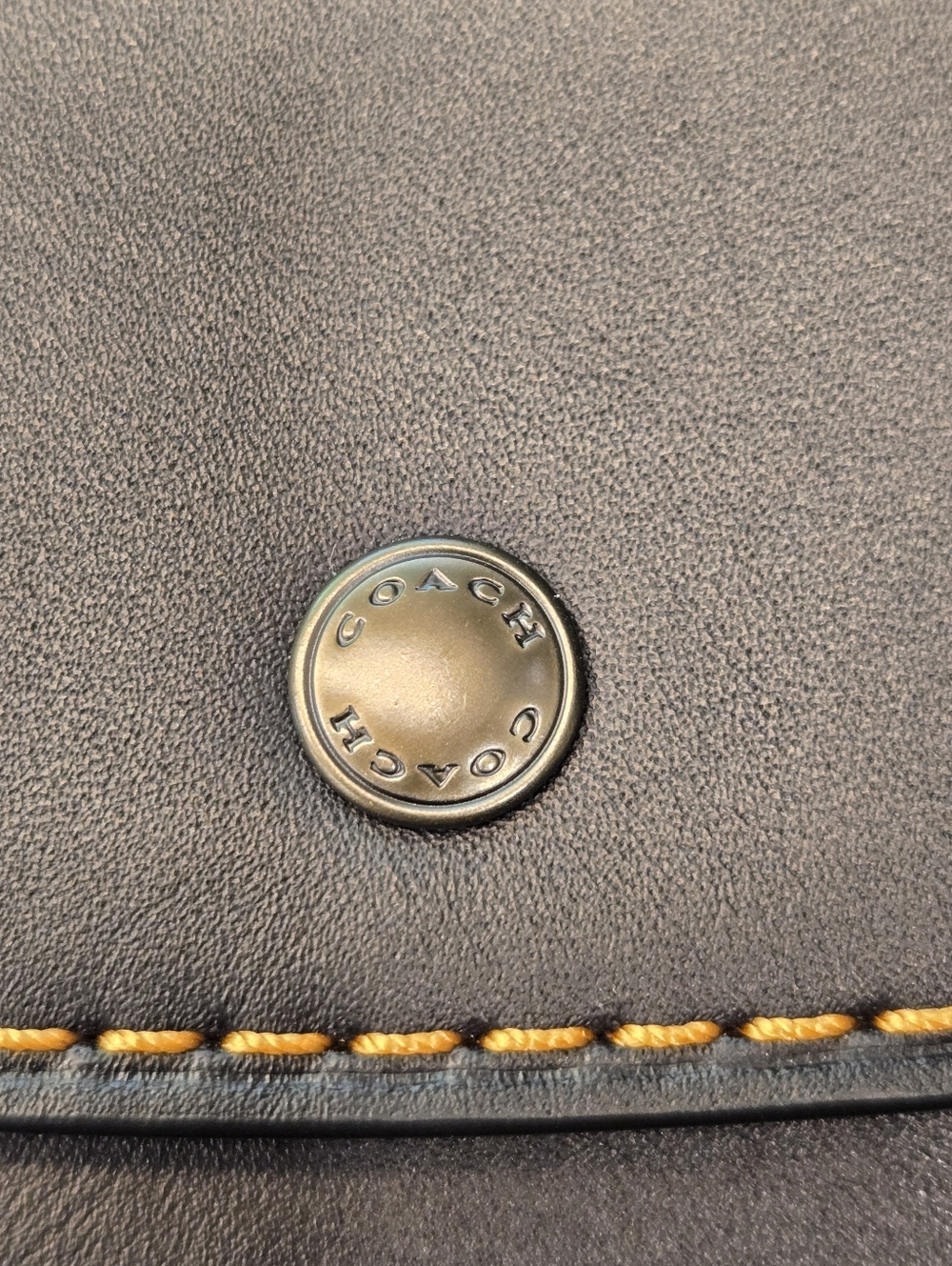 Coach Black Leather Glovetan Clutch - Picture 8 of 9